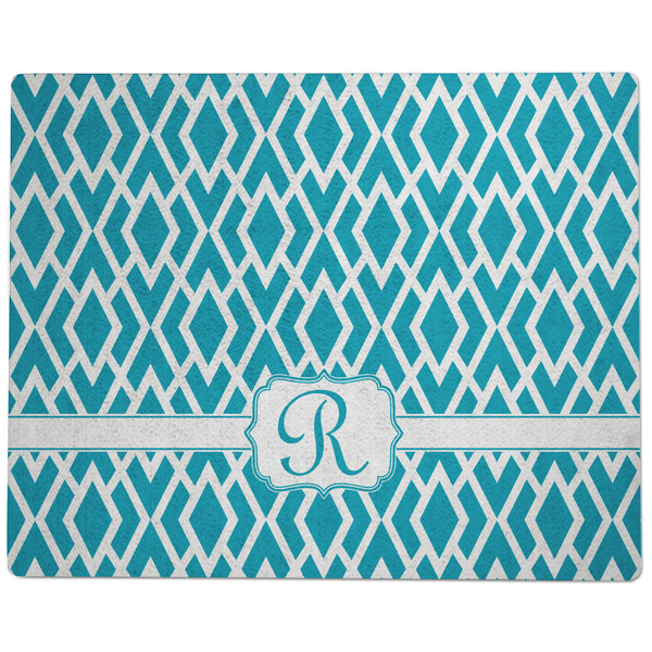 Geometric Diamond Dog Food Mat - Large without Bowls