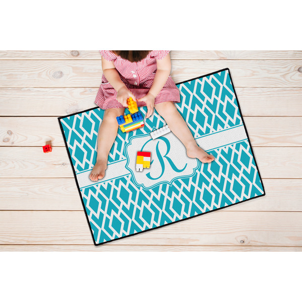Geometric Diamond Door Mats - LIFESTYLE kid