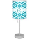 Geometric Diamond 7" Drum Lamp with Shade Polyester (Personalized)