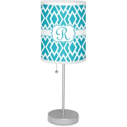 Geometric Diamond Lamp with Drum Shade (Personalized)