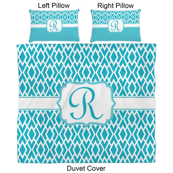 Geometric Diamond Duvet Cover Set - King - Approval