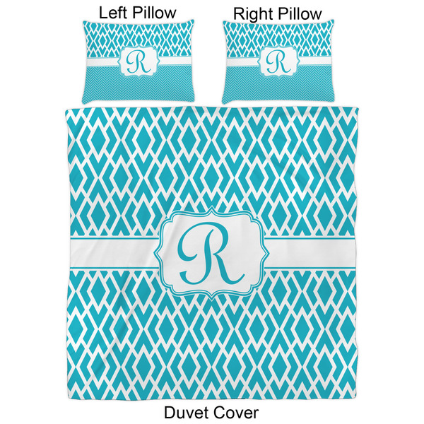 Geometric Diamond Duvet Cover Set - Queen - Approval