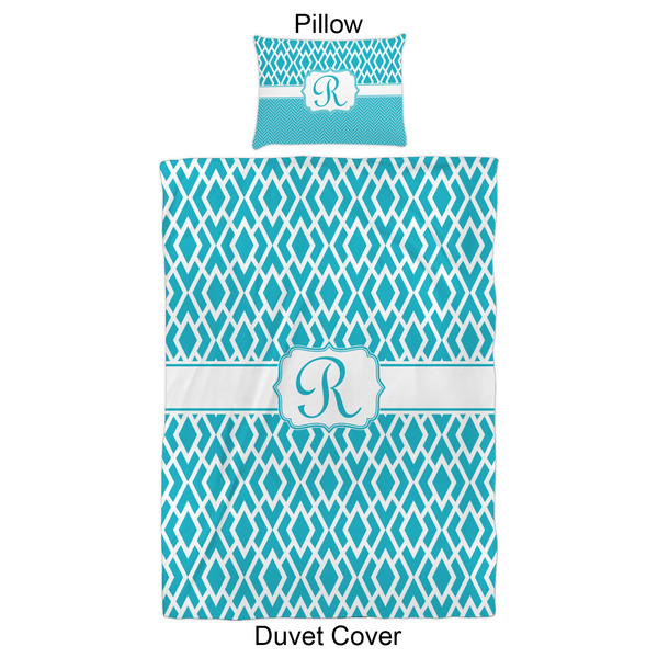 Geometric Diamond Duvet Cover Set - Twin XL - Approval