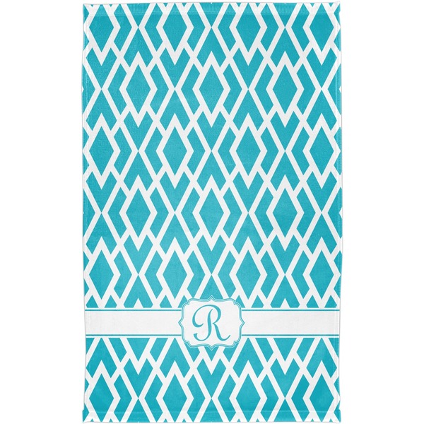 Geometric Diamond Finger Tip Towel - Full View