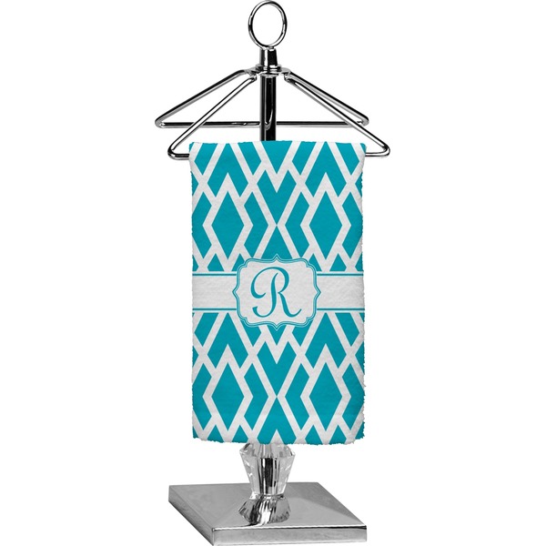 Custom Geometric Diamond Finger Tip Towel - Full Print (Personalized)