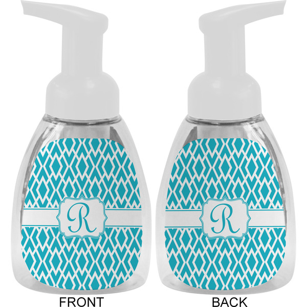 Geometric Diamond Foam Soap Bottle Approval - White