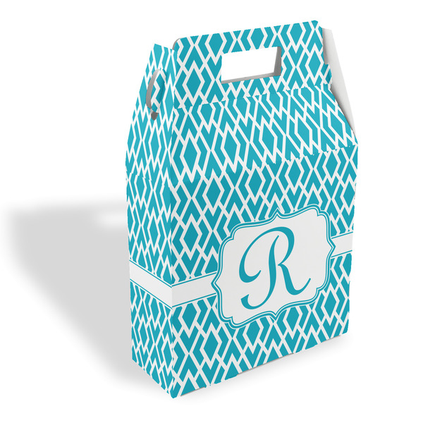 Custom Geometric Diamond Gable Favor Box (Personalized)