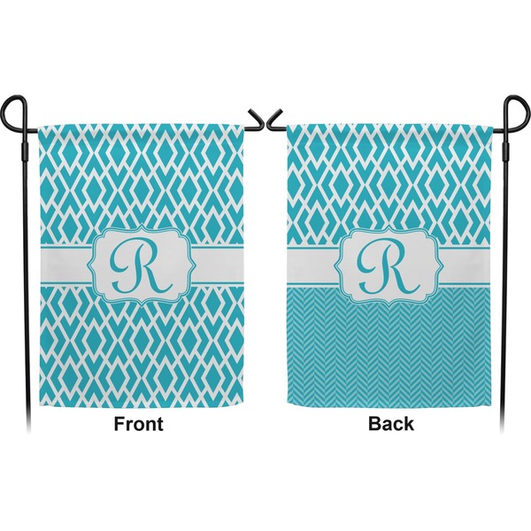 Geometric Diamond Garden Flag - Double Sided Front and Back