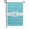 Geometric Diamond Small Garden Flag - Double Sided w/ Initial