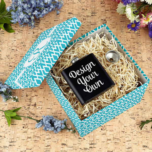 Geometric Diamond Gift Boxes with Lid - Canvas Wrapped - Large - In Context