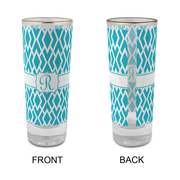 Geometric Diamond Glass Shot Glass - 2 oz - Single - APPROVAL