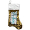 Geometric Diamond Reversible Sequin Stocking - Gold (Personalized)