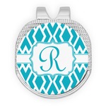 Geometric Diamond Golf Ball Marker - Hat Clip - Silver