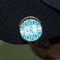 Geometric Diamond Golf Ball Marker Hat Clip - Gold - On Hat