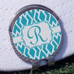Geometric Diamond Golf Ball Marker - Hat Clip