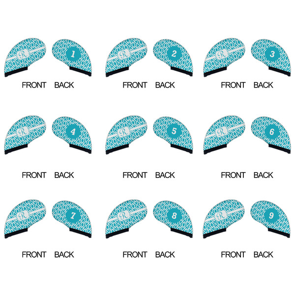 Geometric Diamond Golf Club Covers - APPROVAL (set of 9)