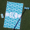 Geometric Diamond Golf Towel Gift Set (Personalized)