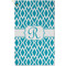 Geometric Diamond Golf Towel - Poly-Cotton Blend - Small w/ Initial