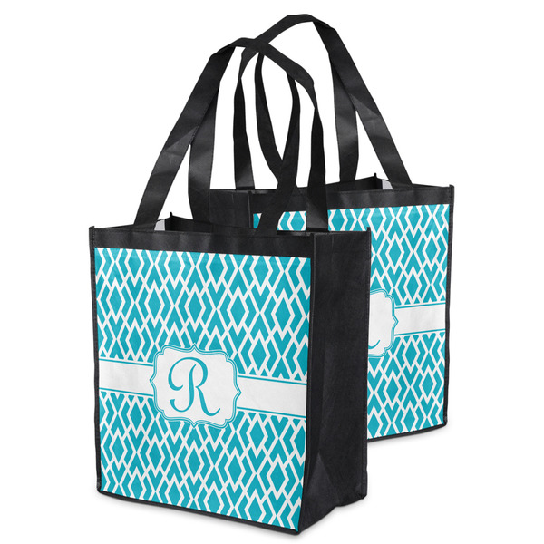 Geometric Diamond Grocery Bag - MAIN