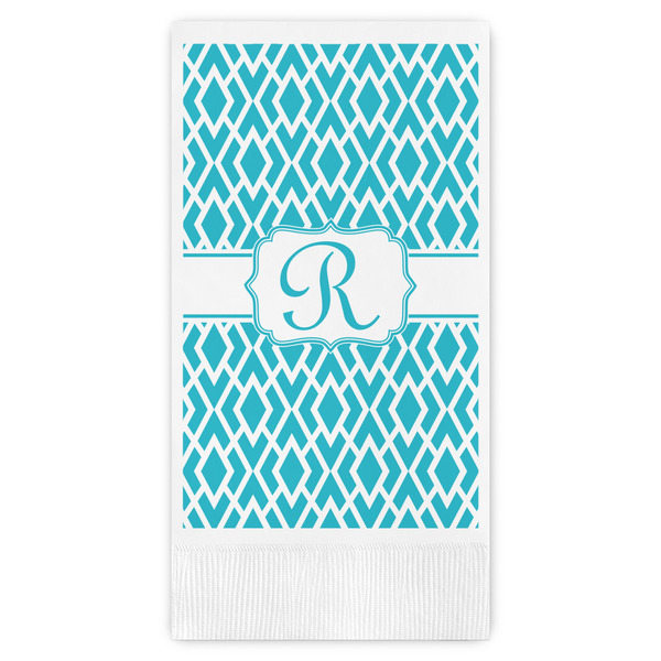 Custom Geometric Diamond Guest Paper Towels - Full Color (Personalized)