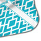 Geometric Diamond Hooded Baby Towel- Detail Corner