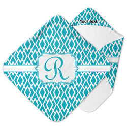 Geometric Diamond Hooded Baby Towel (Personalized)