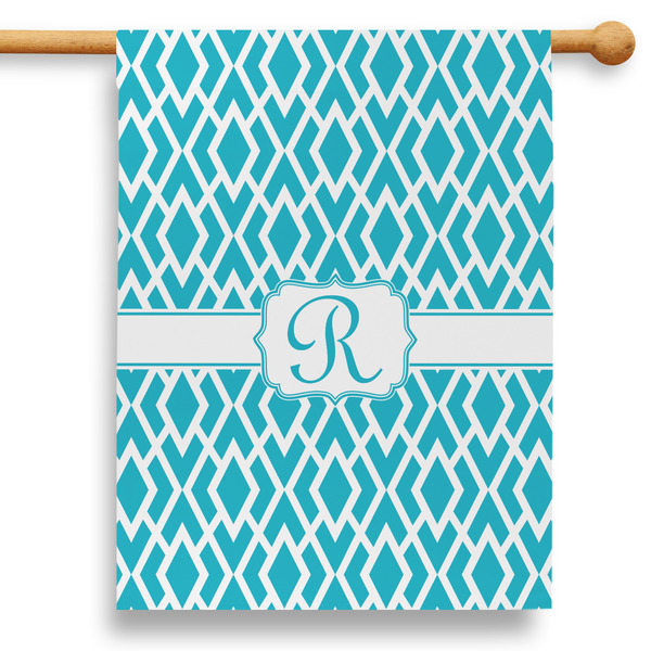 Custom Geometric Diamond 28" House Flag (Personalized)