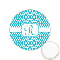 Geometric Diamond Printed Cookie Topper - 1.25" (Personalized)