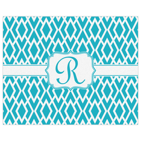 Geometric Diamond Indoor / Outdoor Rug - 8'x10' - Front Flat