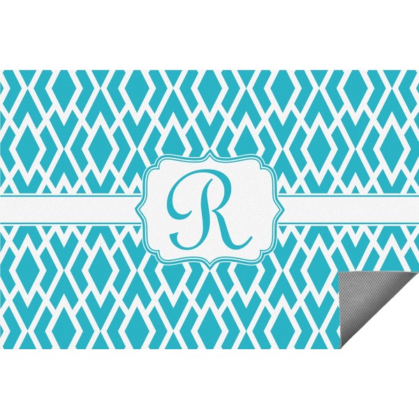 Custom Geometric Diamond Indoor / Outdoor Rug - 3'x5' (Personalized)