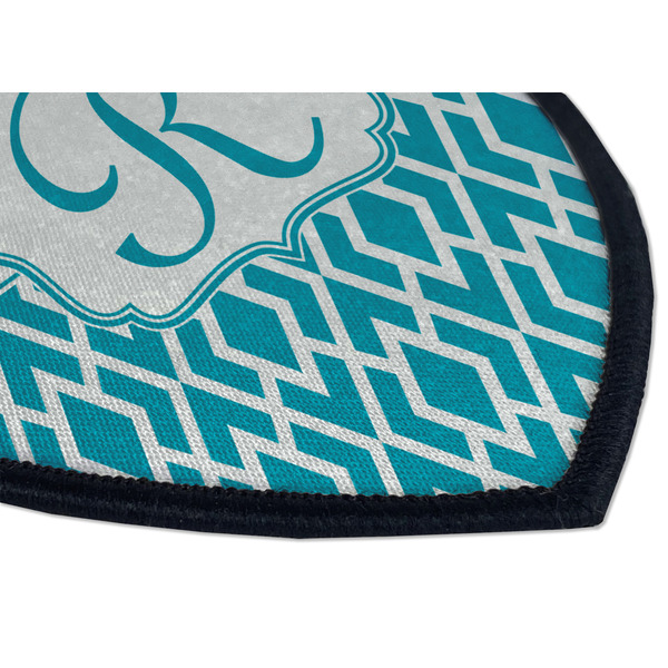 Geometric Diamond Iron on Shield 3 Detail