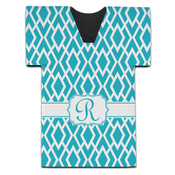 Custom Geometric Diamond Jersey Bottle Cooler (Personalized)