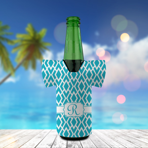 Geometric Diamond Jersey Bottle Cooler - LIFESTYLE