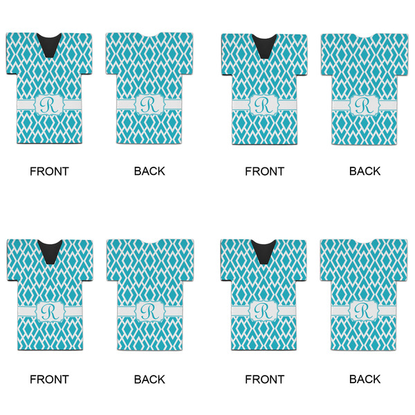 Geometric Diamond Jersey Bottle Cooler - Set of 4 - APPROVAL