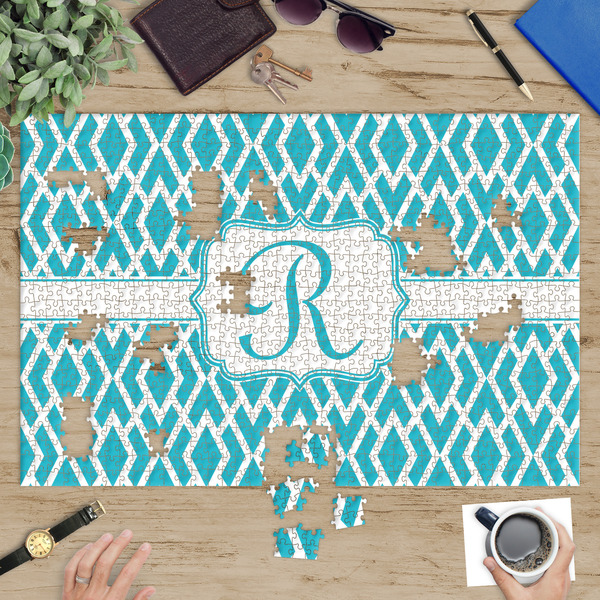 Geometric Diamond Jigsaw Puzzle 1014 Piece - In Context