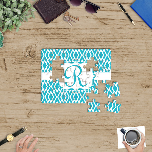 Geometric Diamond Jigsaw Puzzle 30 Piece - In Context