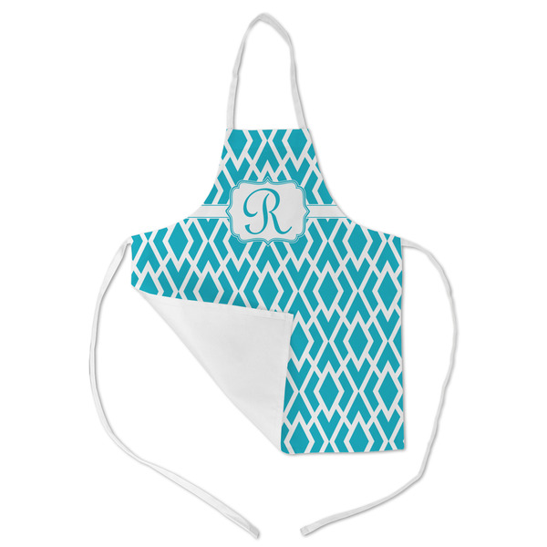 Geometric Diamond Kid's Aprons - Medium - Main (med/lrg)