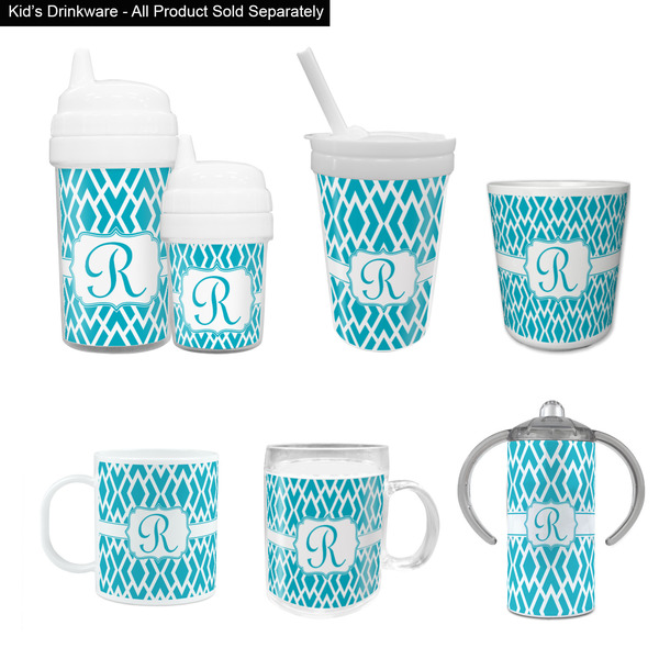 Geometric Diamond Kid's Drinkware - Customized & Personalized