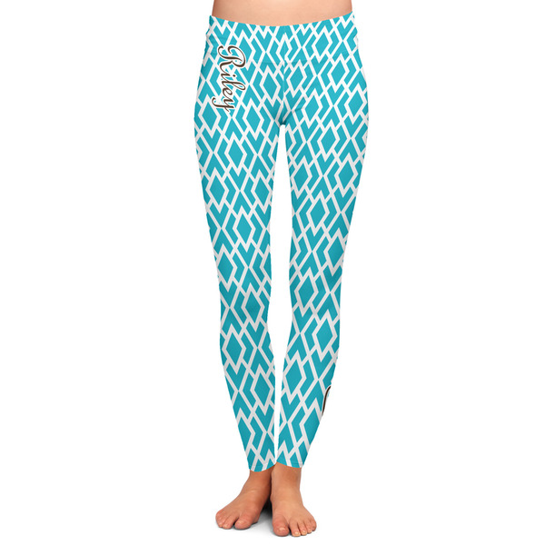 Custom Geometric Diamond Ladies Leggings - 2X-Large (Personalized)