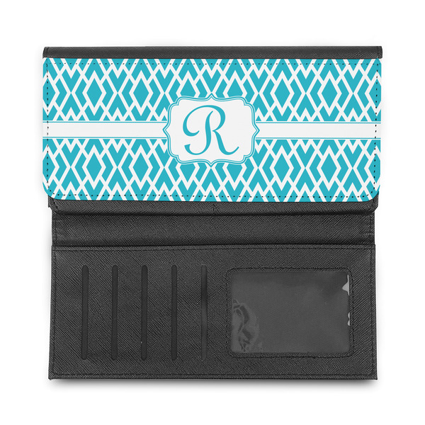 Geometric Diamond Ladies Wallet - Half Way Open