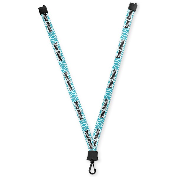 Custom Geometric Diamond Lanyard (Personalized)