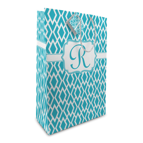 Custom Geometric Diamond Large Gift Bag (Personalized)