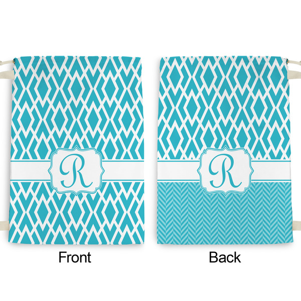 Geometric Diamond Large Laundry Bag - Front & Back View