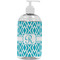 Geometric Diamond Plastic Soap / Lotion Dispenser (16 oz - Large - White) (Personalized)