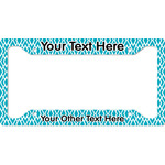 Geometric Diamond License Plate Frame - Style A (Personalized)