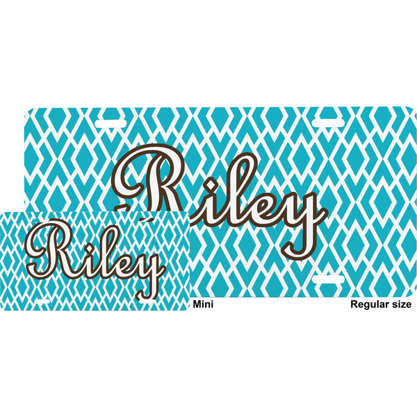Geometric Diamond License Plate (Sizes)