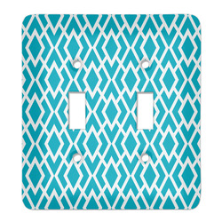 Geometric Diamond Light Switch Cover (2 Toggle Plate)