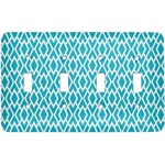 Geometric Diamond Light Switch Cover (4 Toggle Plate)
