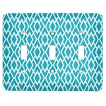 Geometric Diamond Light Switch Cover (3 Toggle Plate)