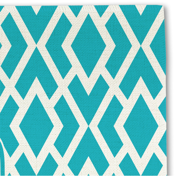 Geometric Diamond Linen Placemat - DETAIL